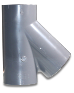 T-Stück 90x90x90 PVC ND10 45°